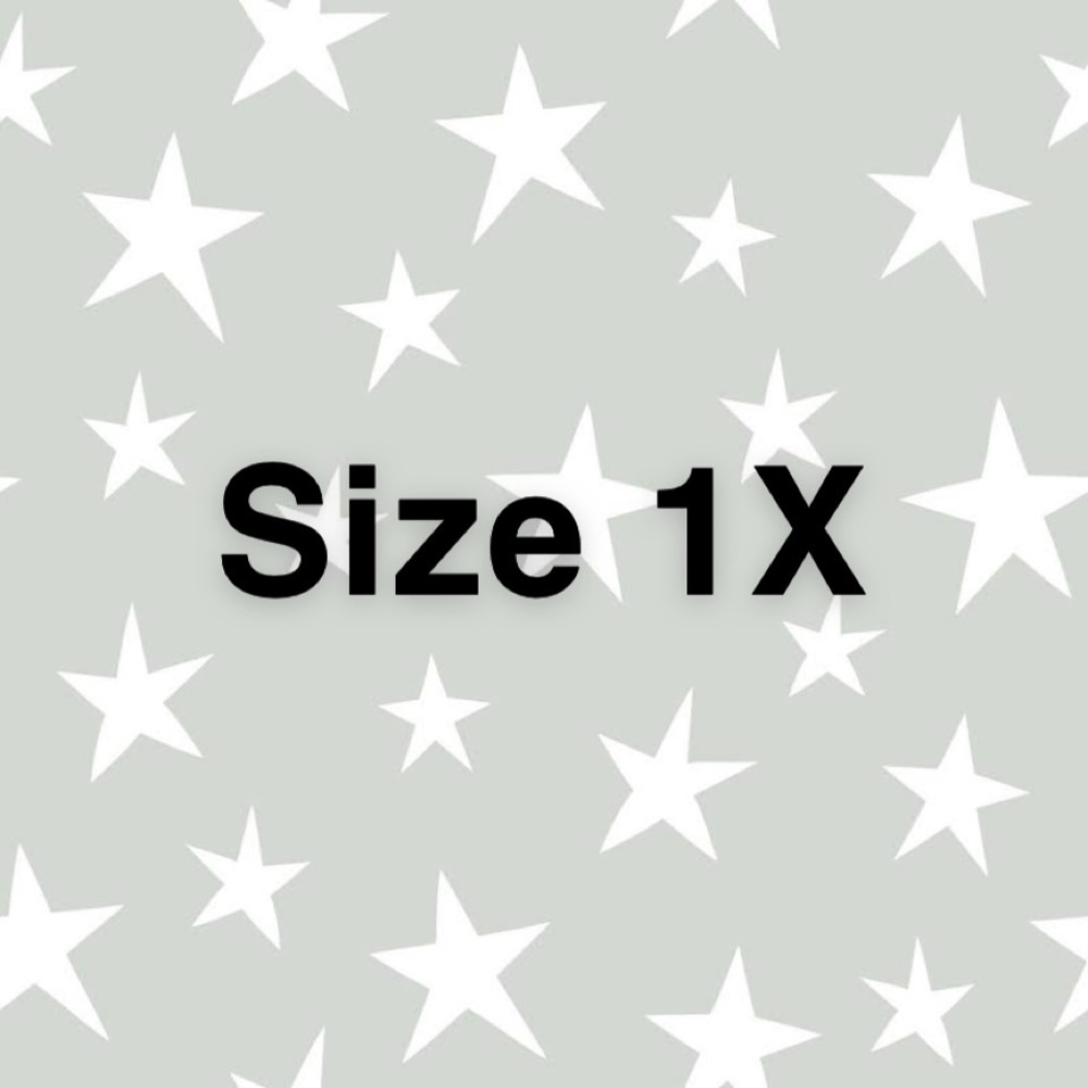 Size 1X Clothing Section